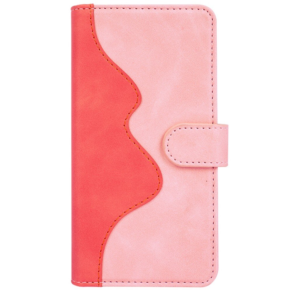 OnePlus Nord 2T 5G Wallet Case Color Splicing Pink