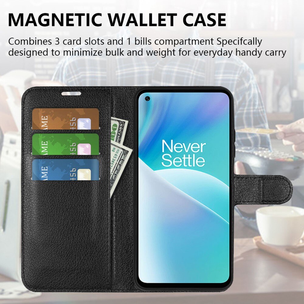 OnePlus Nord 2T 5G Wallet Book Cover Black