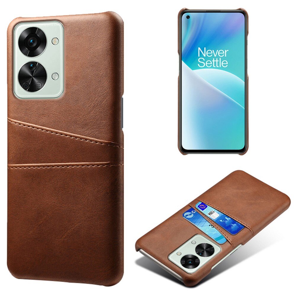 OnePlus Nord 2T 5G Cards Slot Case Brown