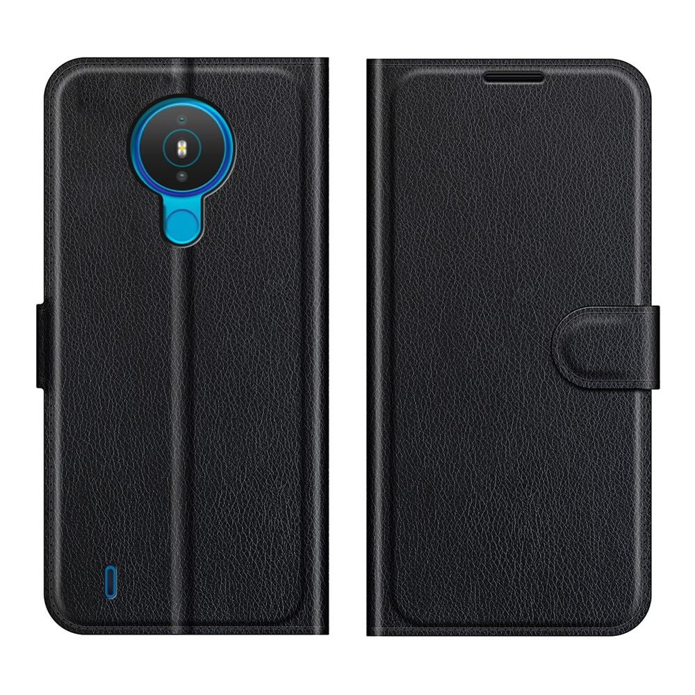 Nokia 1.4 Wallet Book Cover Black