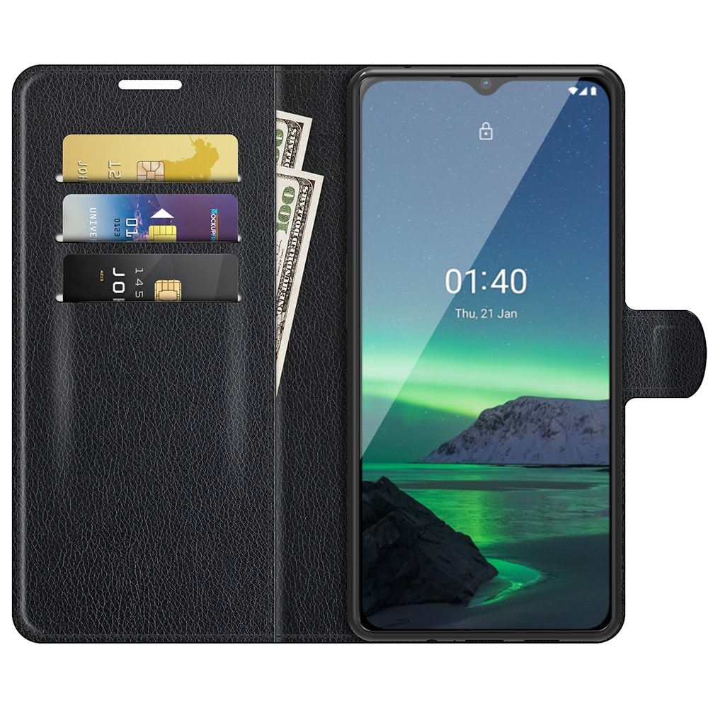 Nokia 1.4 Wallet Book Cover Black