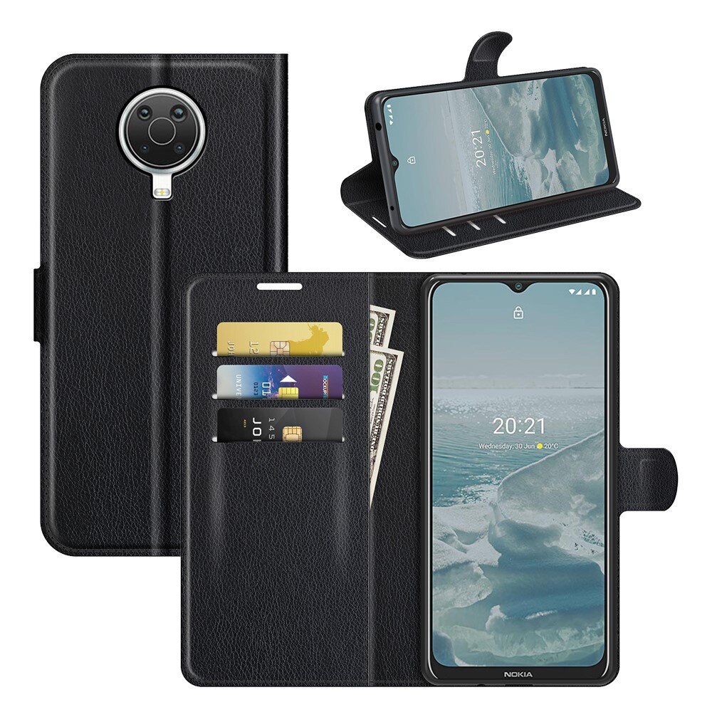 Nokia G20/G10 Wallet Book Cover Black