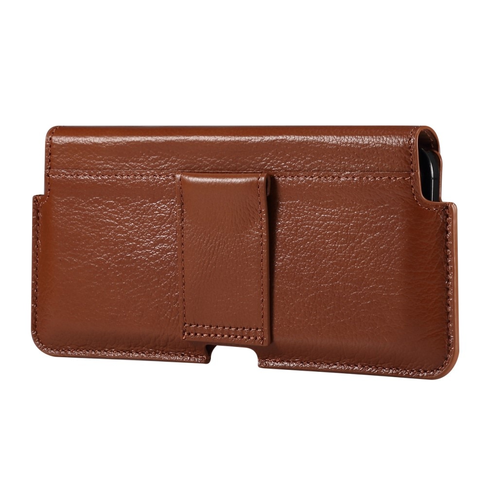 Leather Belt Bag for iPhone 8 Brown