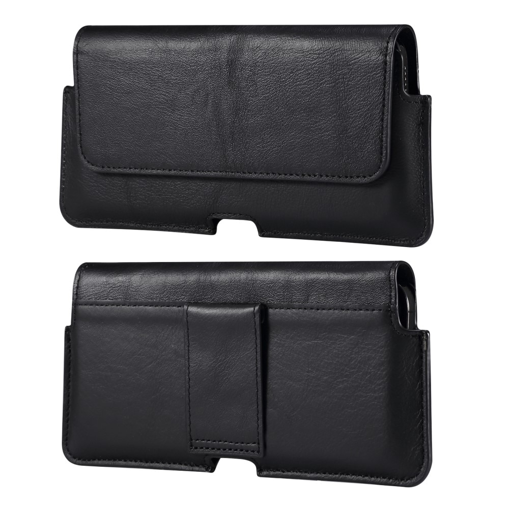 Leather Belt Bag for iPhone 7 Black