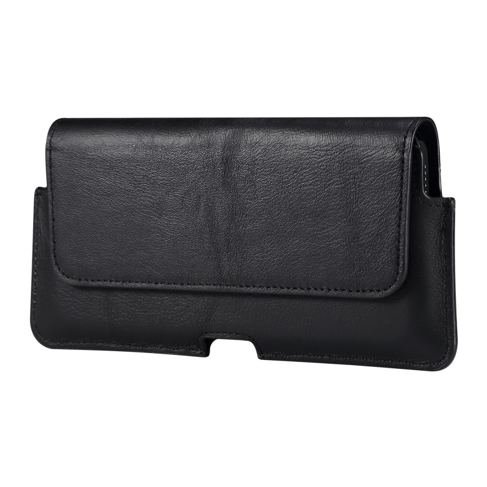 Leather Belt Bag for iPhone SE (2020) Black