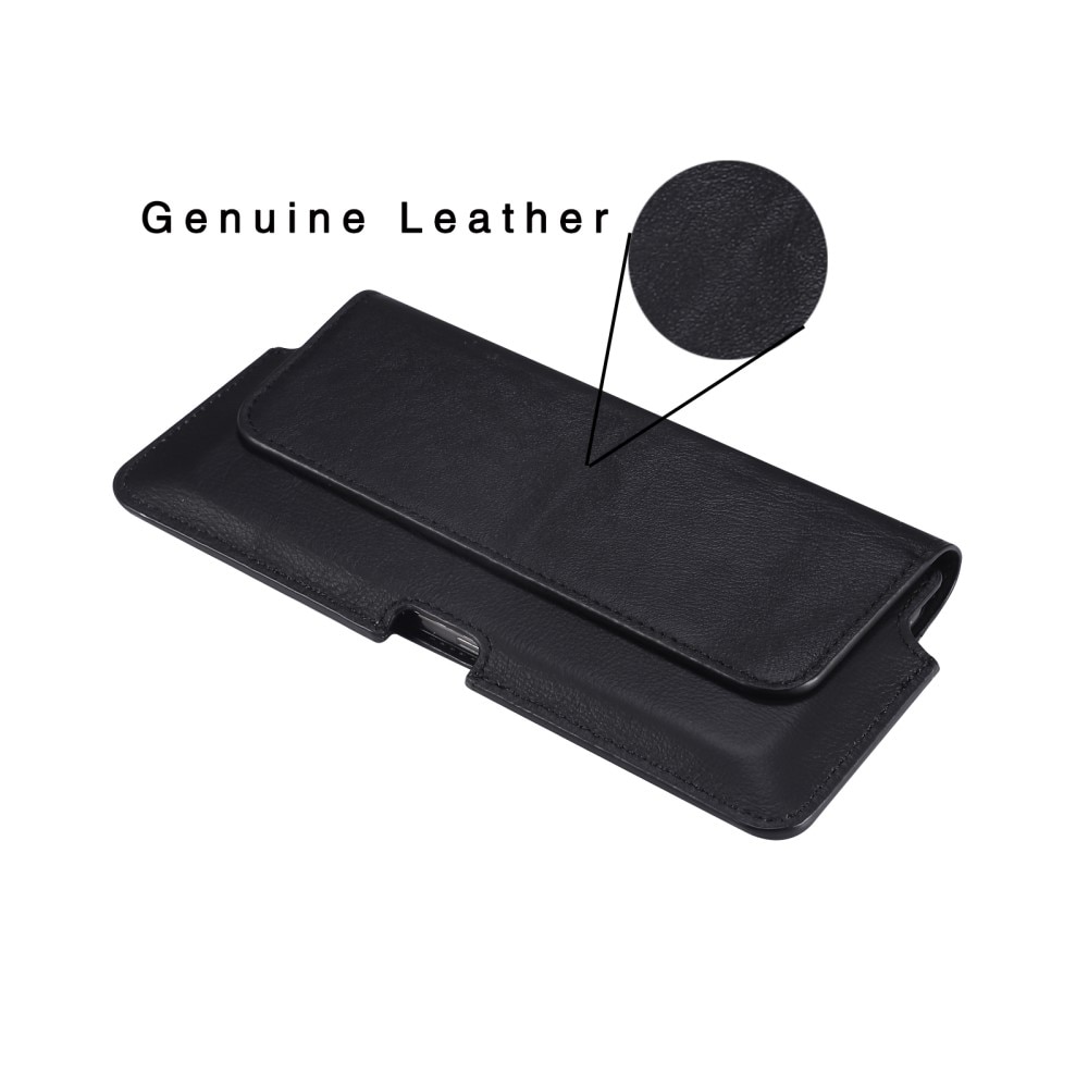 Leather Belt Bag for Phone S Black
