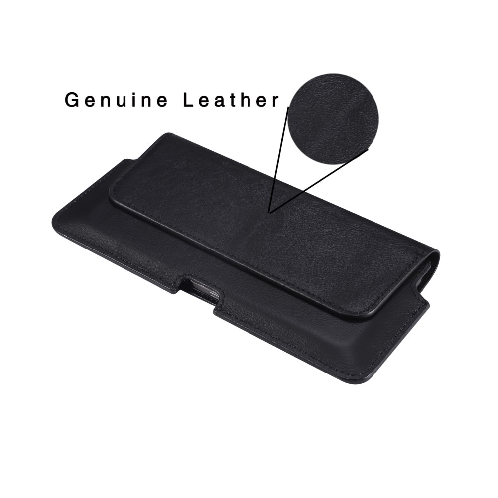 Leather Belt Bag for iPhone SE (2020) Black