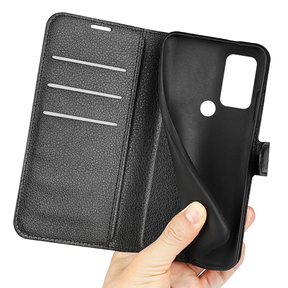 TCL 30/30E/305/306 Wallet Book Cover Black