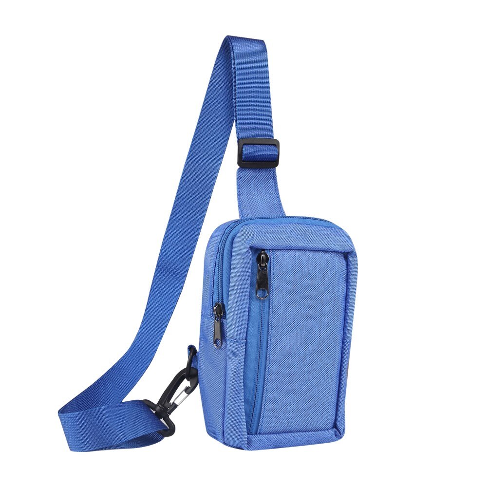 Small Crossbody Bag Nylon Blue