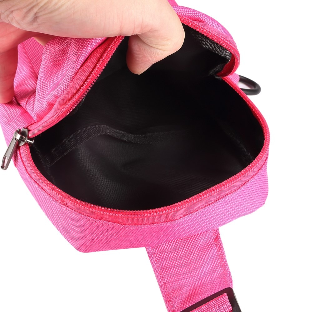 Small Crossbody Bag Nylon Pink