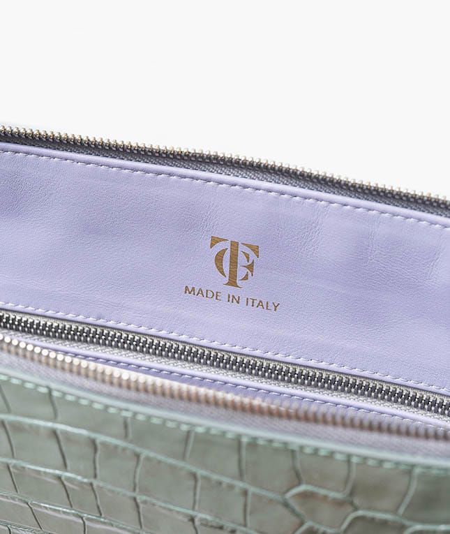 Laptop Bag 15" Croco Pastell Teal