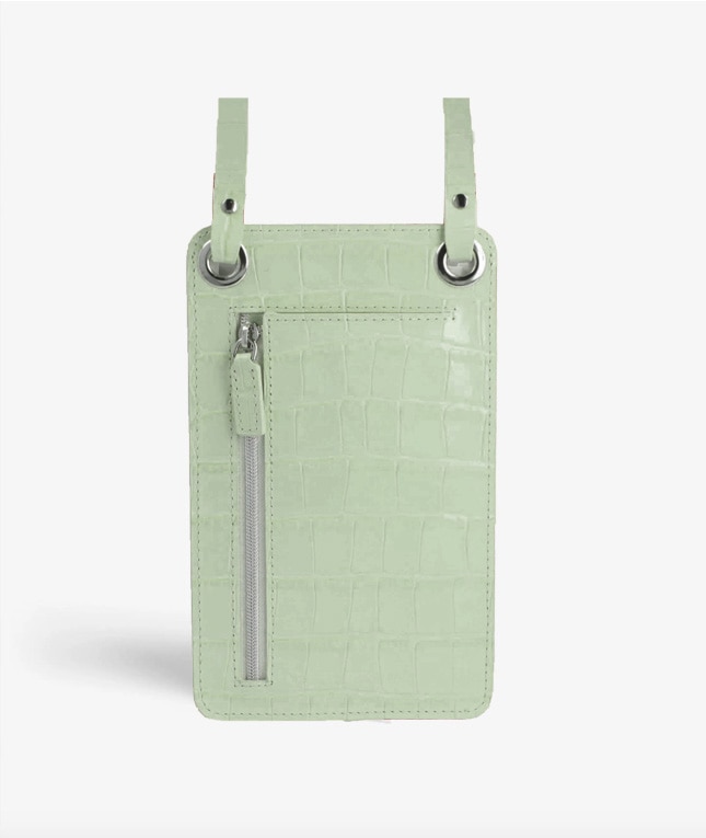 Smart Crossbody Bag Croco Teal