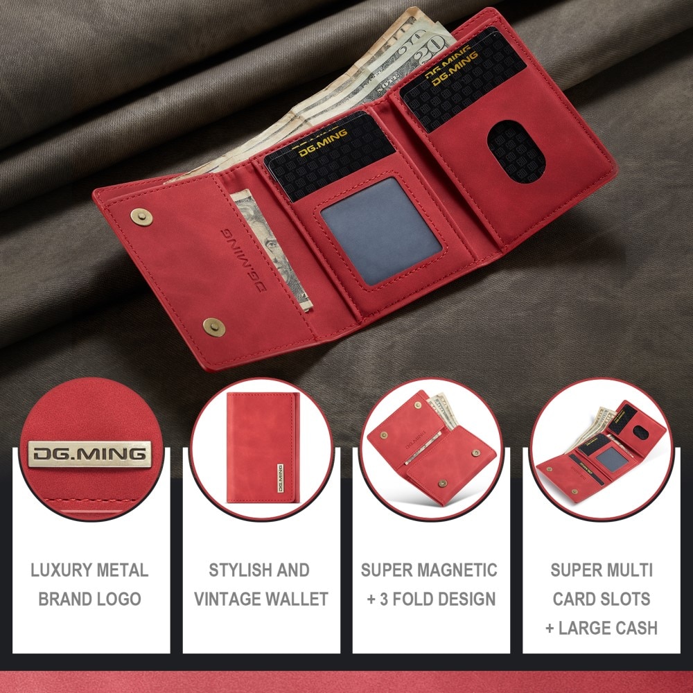 Leather Wallet Red