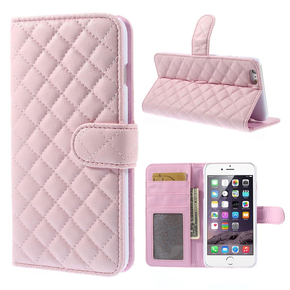 iPhone 6 Plus/6S Plus Wallet Case Quilted Pink