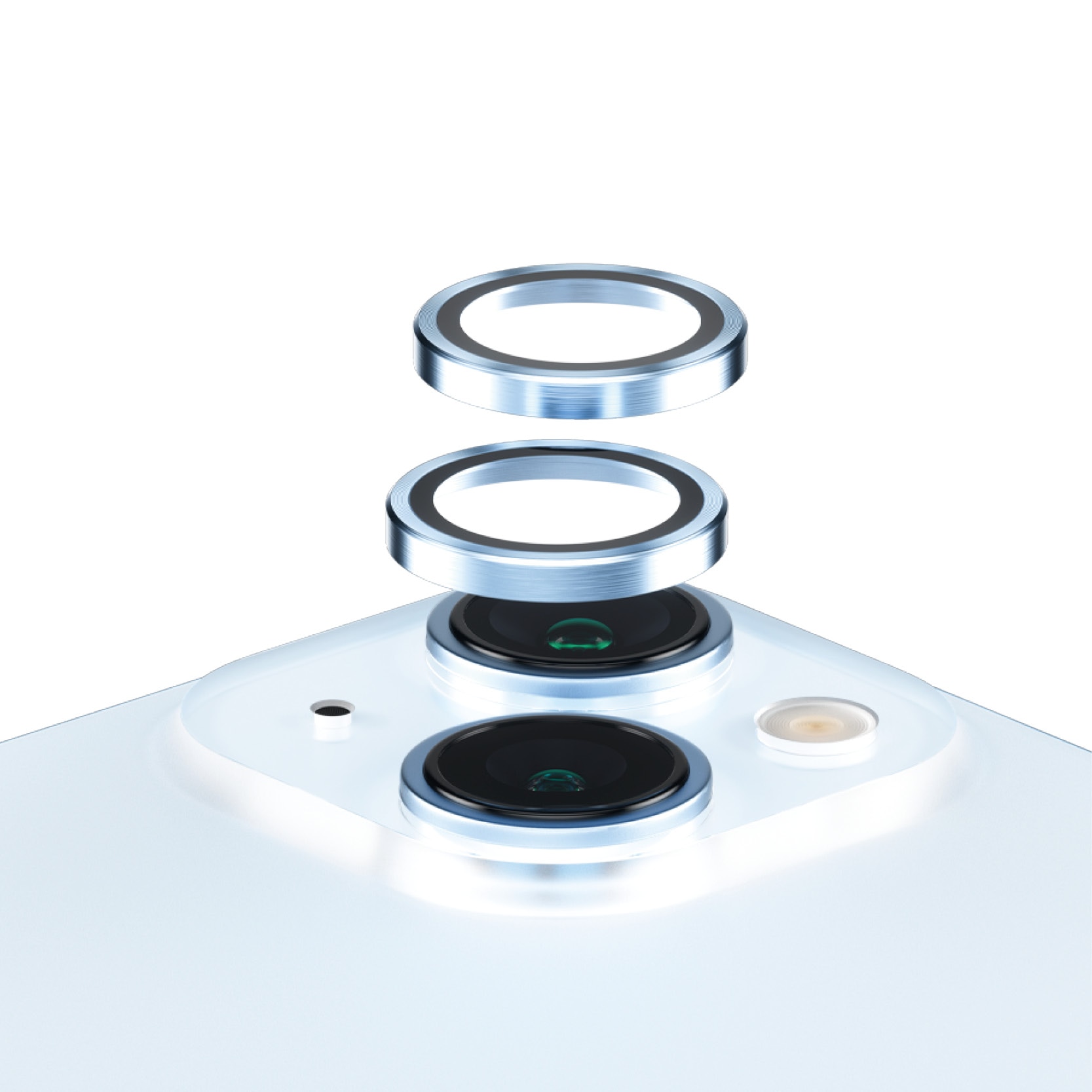 iPhone 15 Hoops Camera Lens Protector Blue