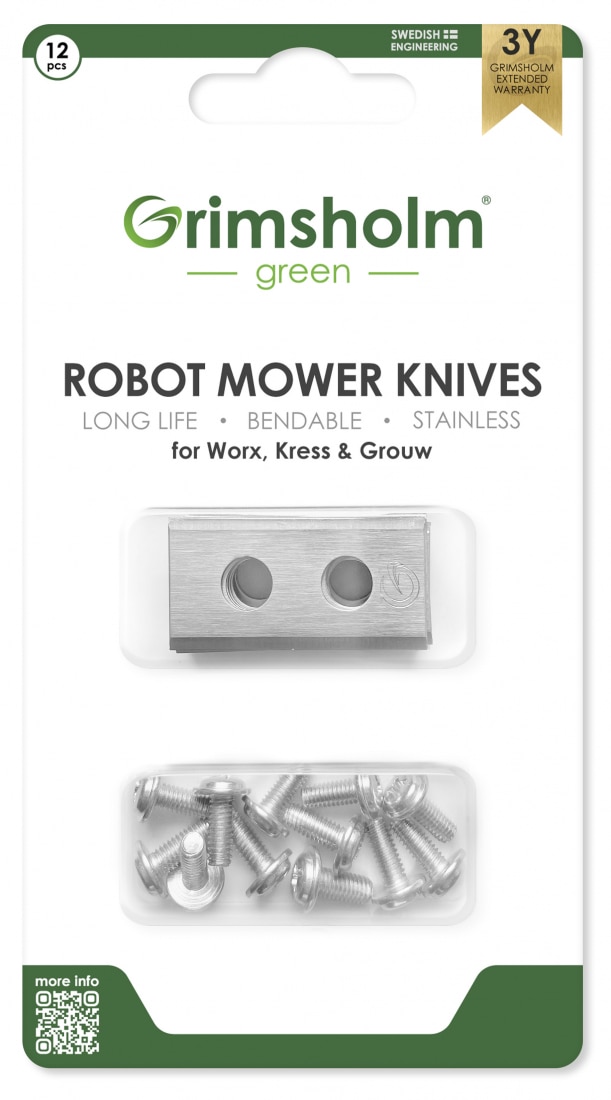 12-pack Robot Mower Knives for Grouw