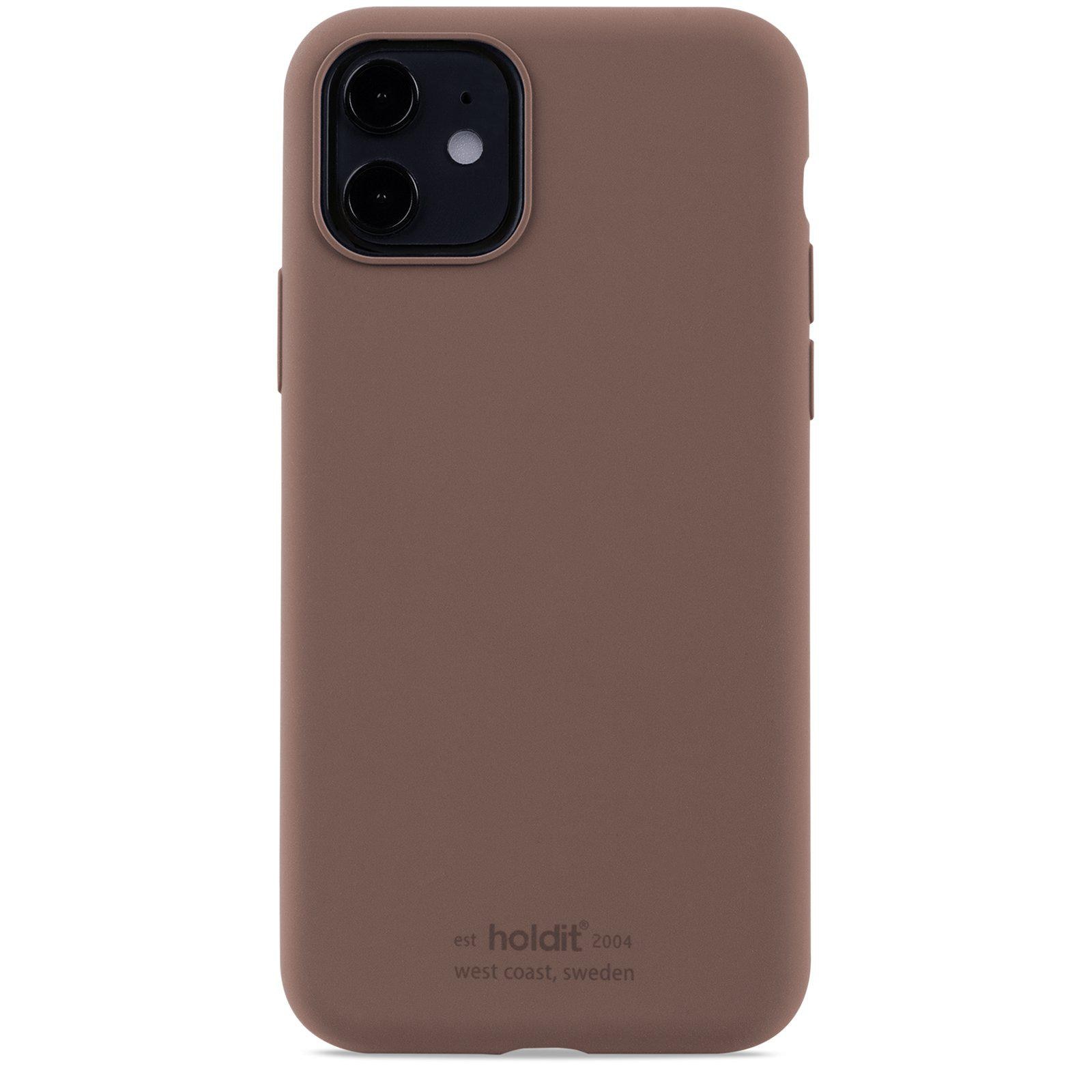iPhone 11/XR Silicone Case Dark Brown
