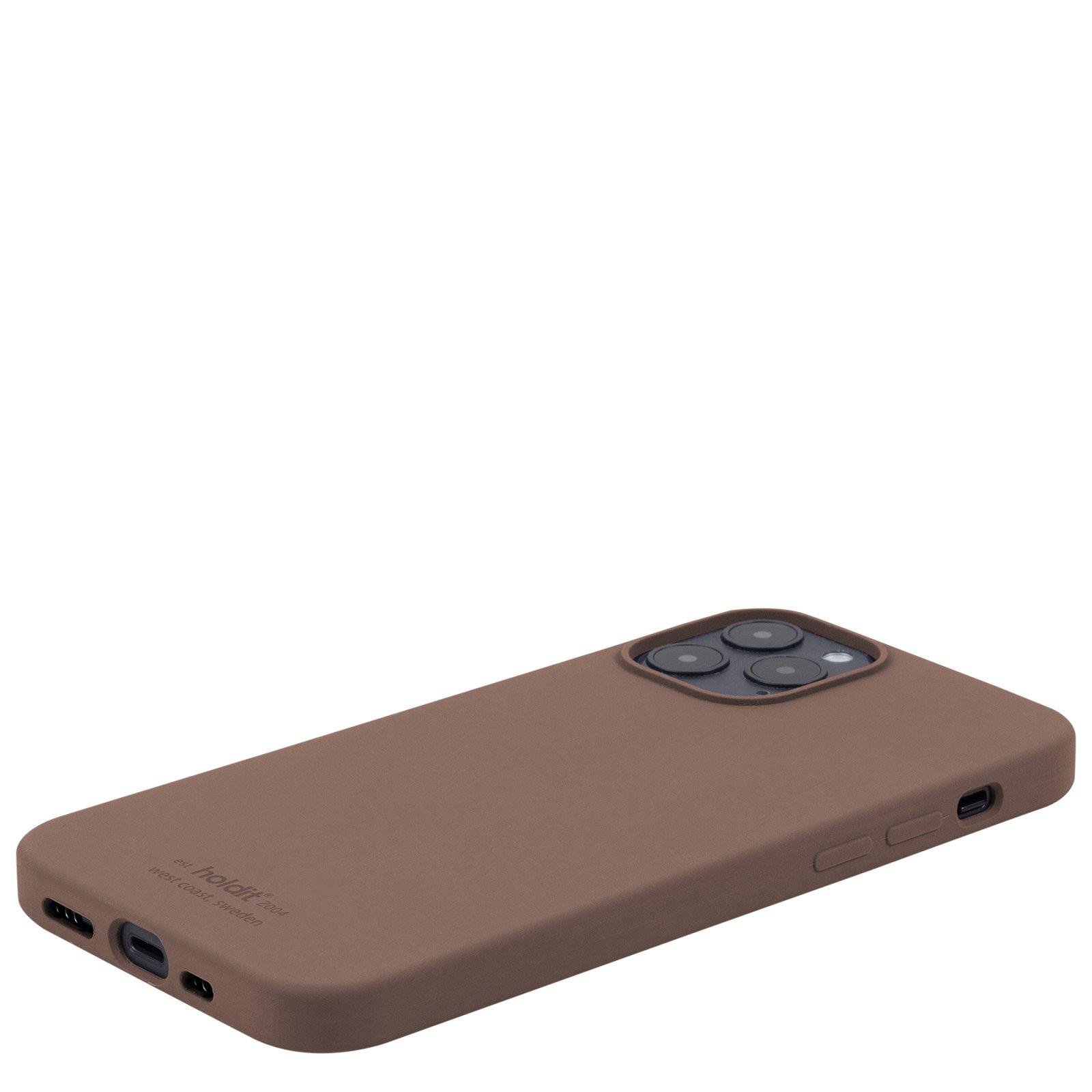 iPhone 12/12 Pro Silicone Case Dark Brown
