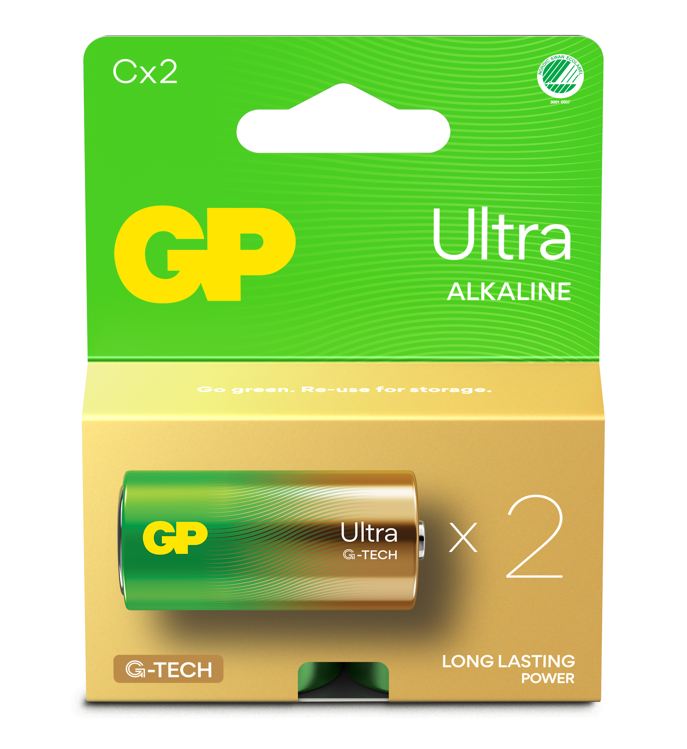 Ultra Alkaline C Battery 14AU/LR14 (2-pack)