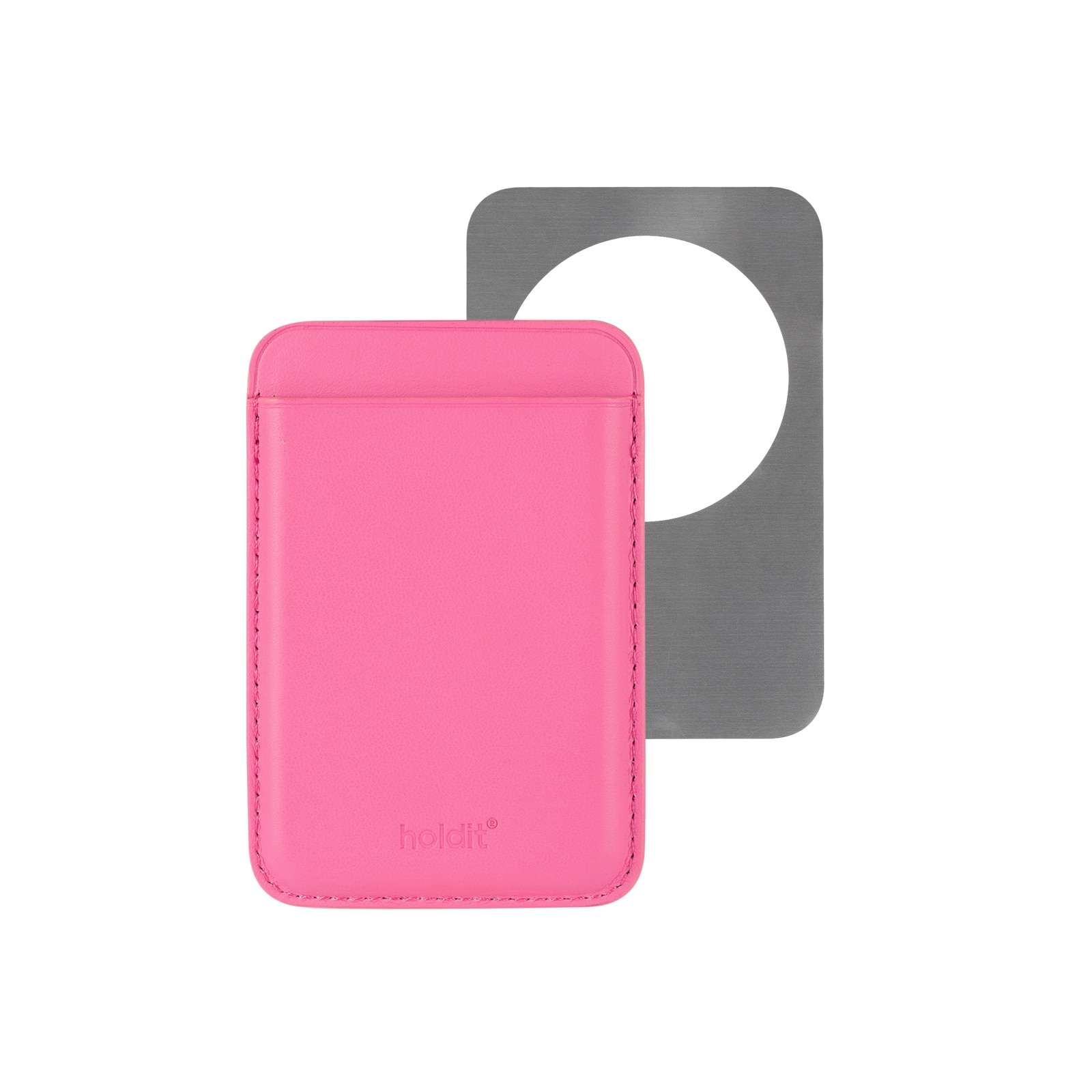Magnetic Cardholder Bright Pink