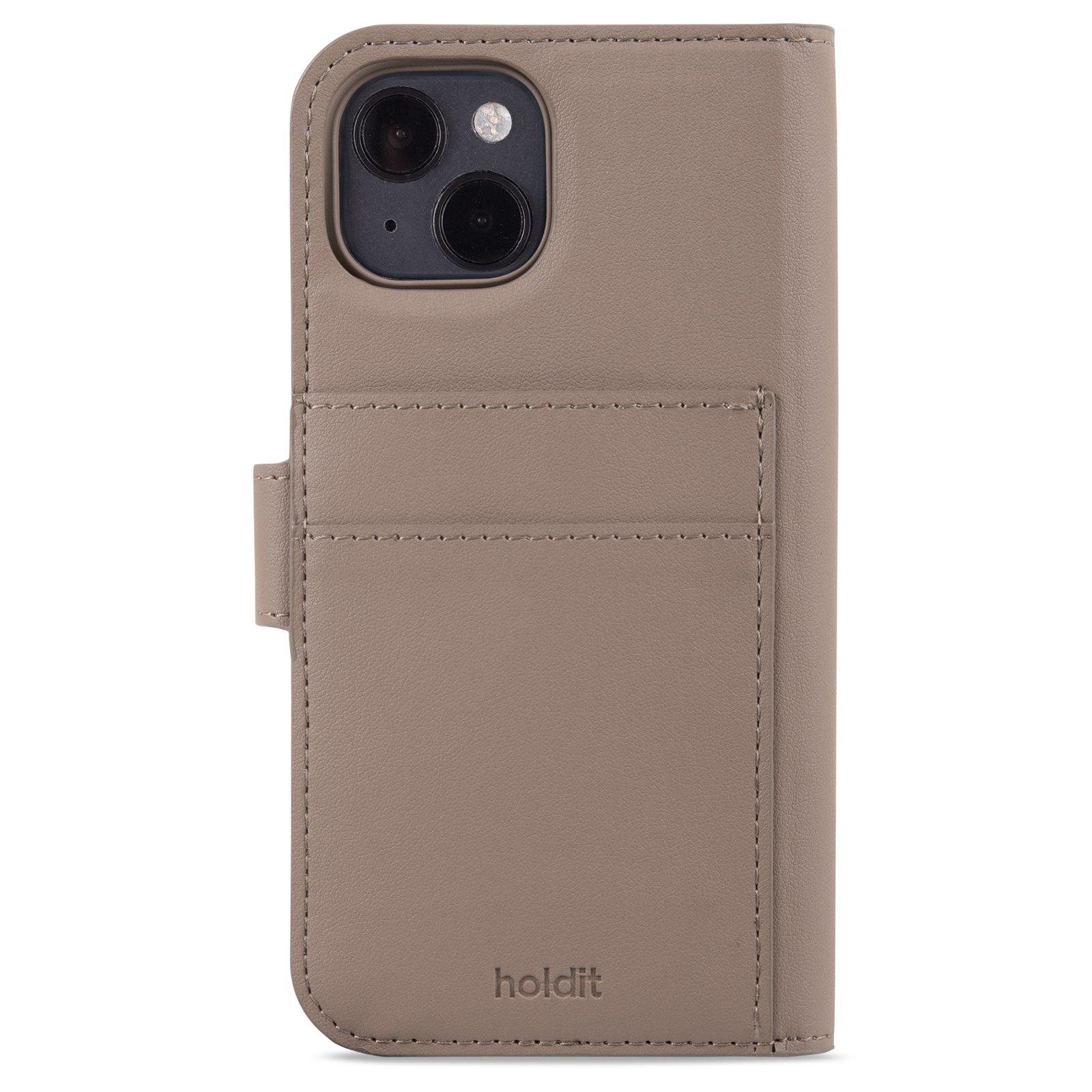 iPhone 15 Magnetic Book Cover Plus Mocha Brown