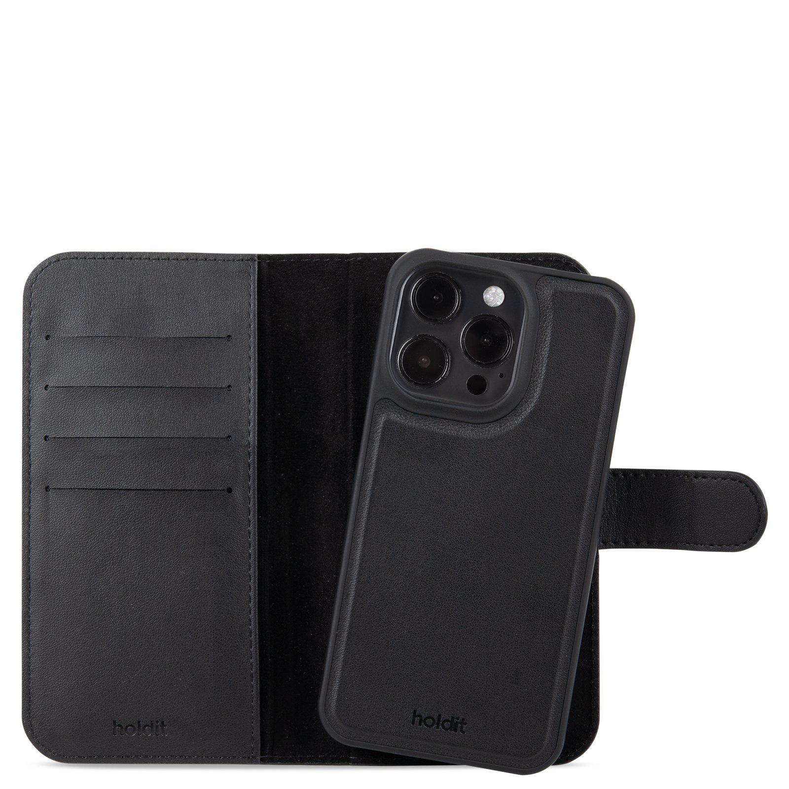 iPhone 15 Pro Magnetic Book Cover Plus Black