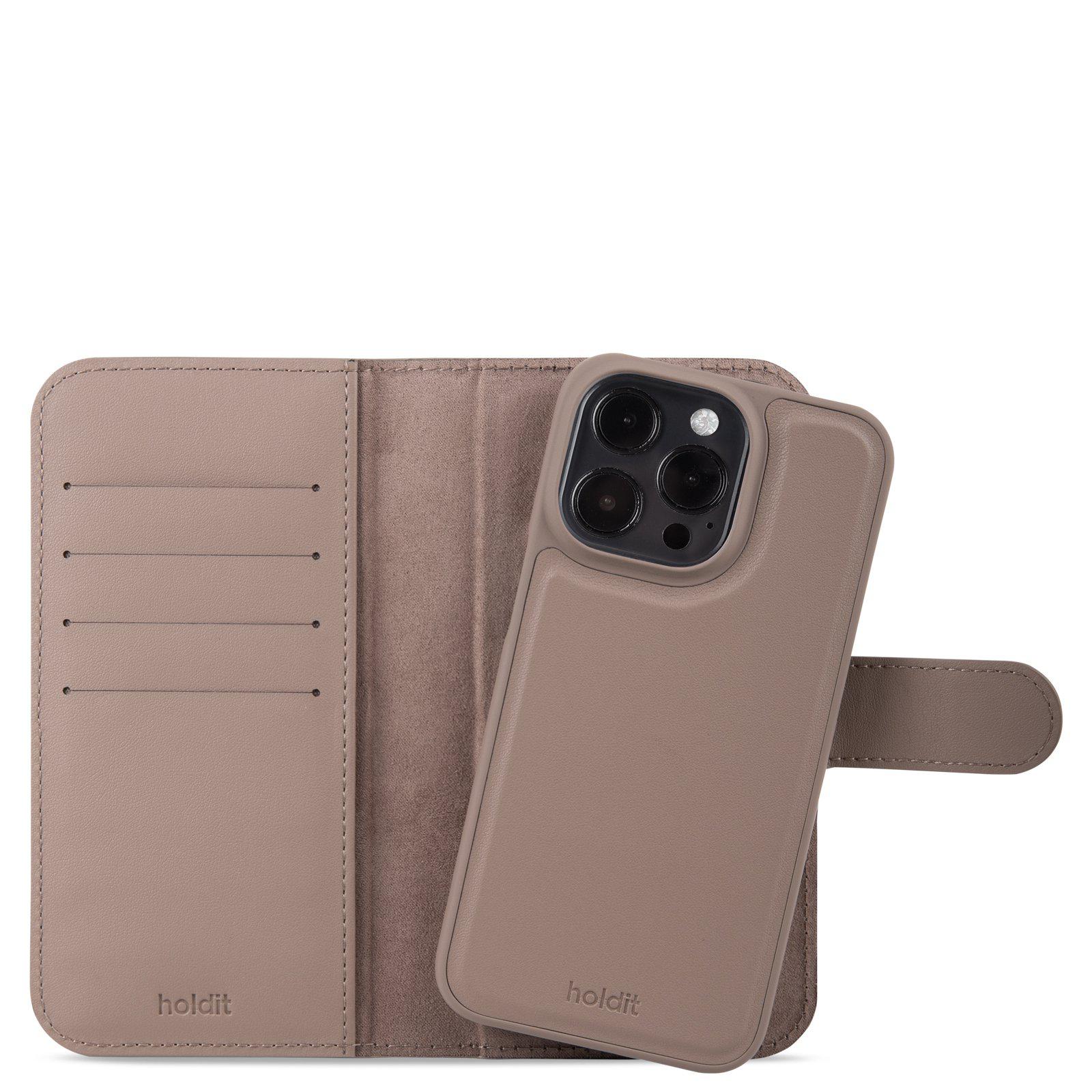 iPhone 15 Pro Magnetic Book Cover Plus Mocha Brown