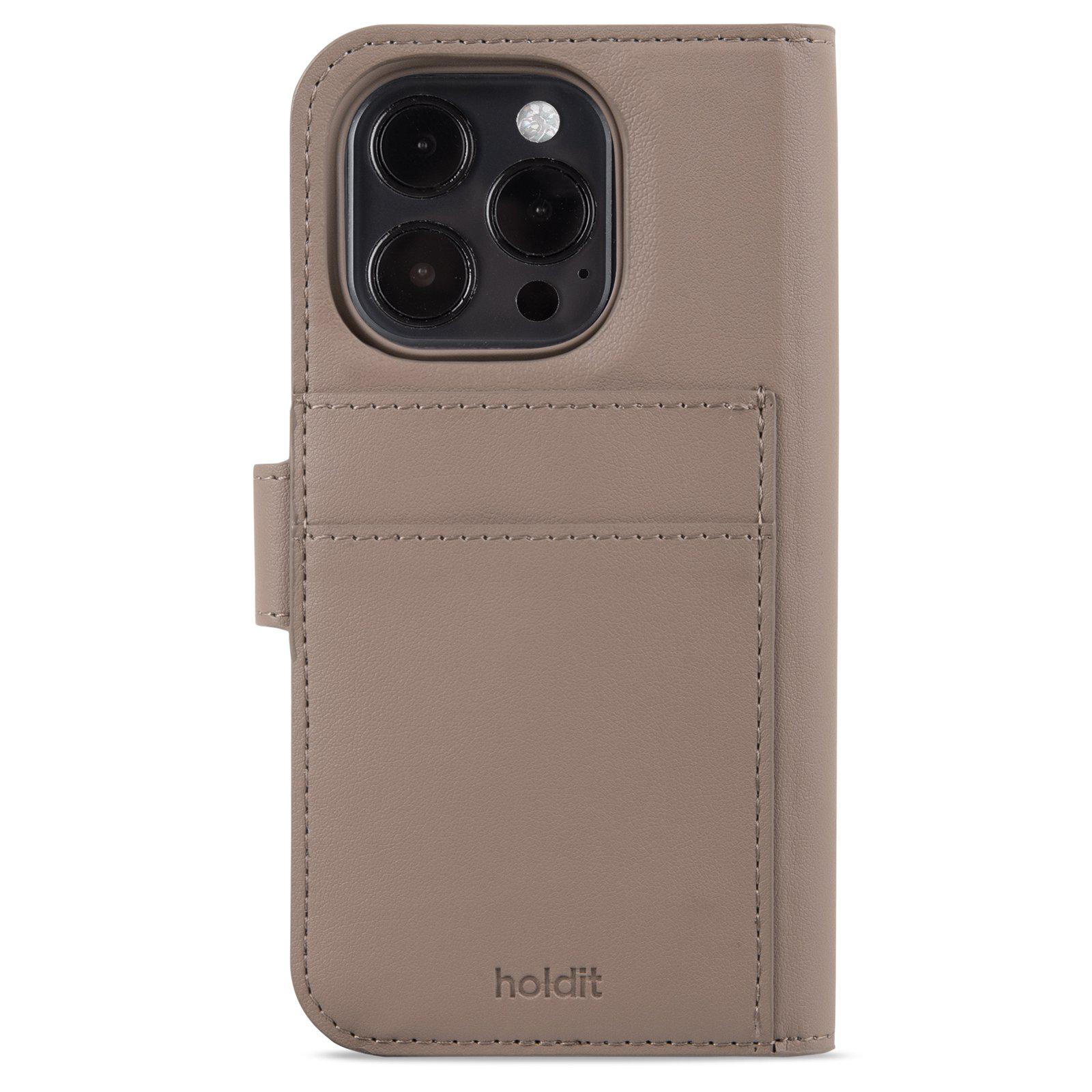 iPhone 15 Pro Magnetic Book Cover Plus Mocha Brown