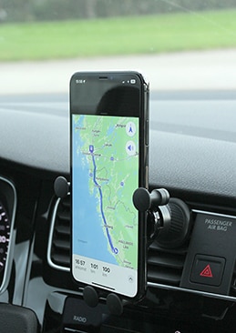 Gravity Car Vent Phone Holder Black