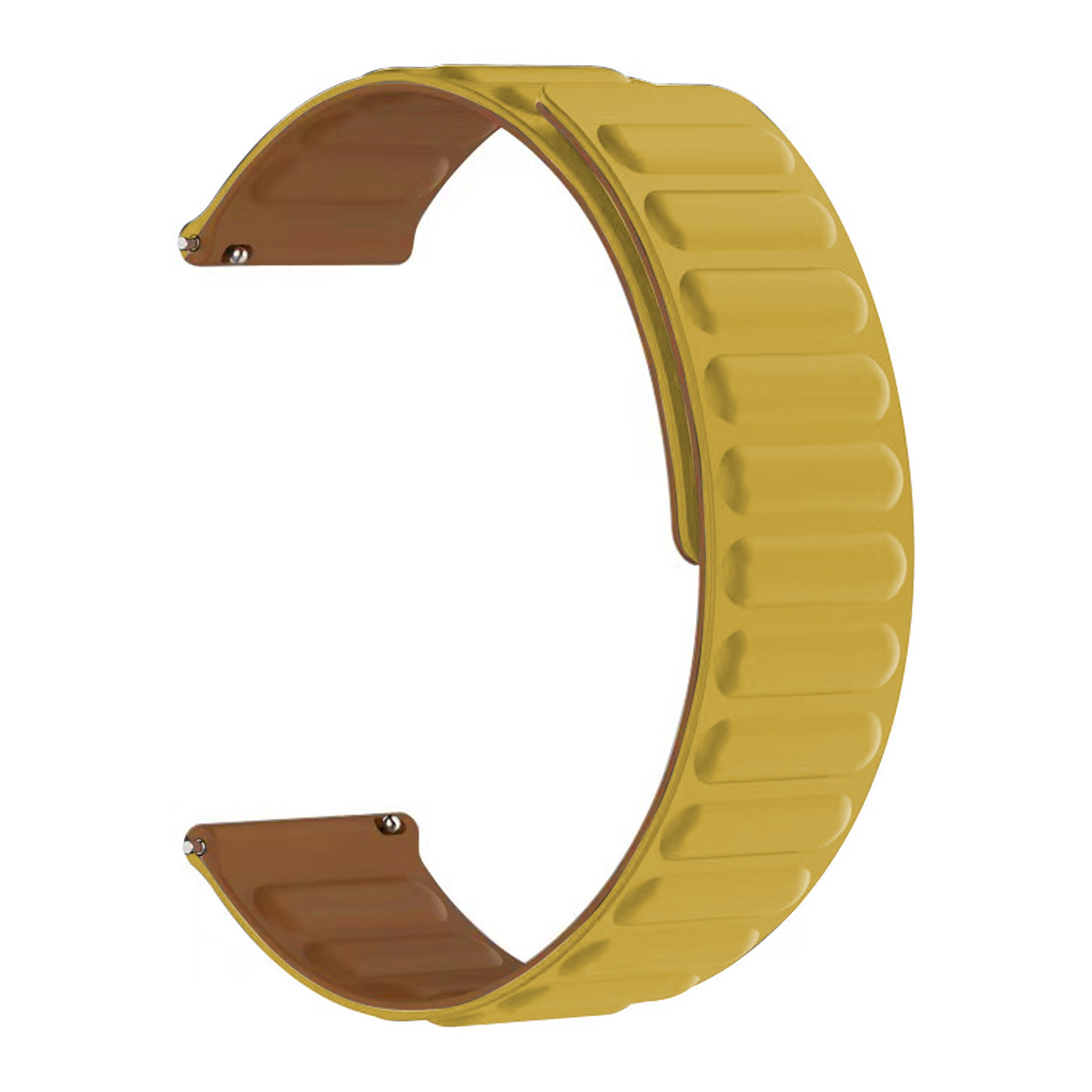 Universal 22mm Magnetic Silicone Band Yellow