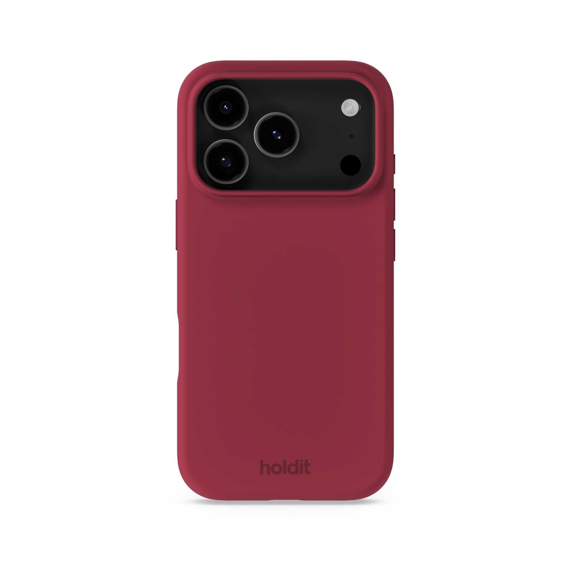 iPhone 17 Pro Max Silicone Case Red Velvet