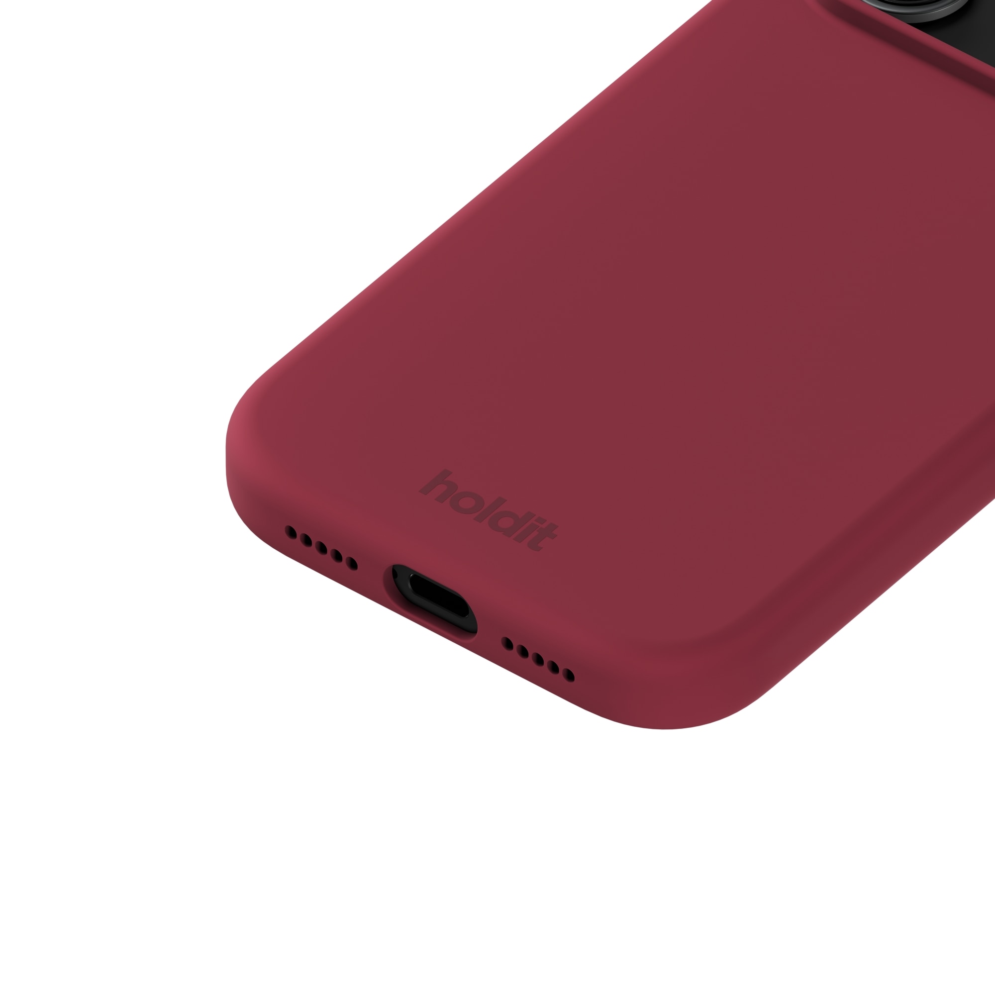 iPhone 17 Pro Max Silicone Case Red Velvet