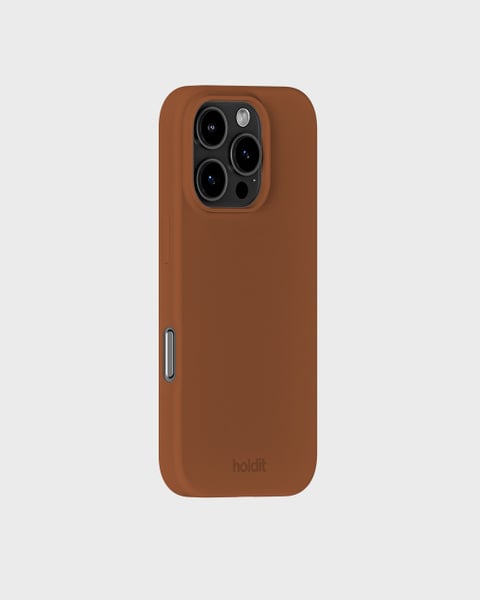 iPhone 16 Pro Silicone Case Almond Brown