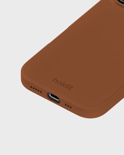 iPhone 16 Pro Silicone Case Almond Brown