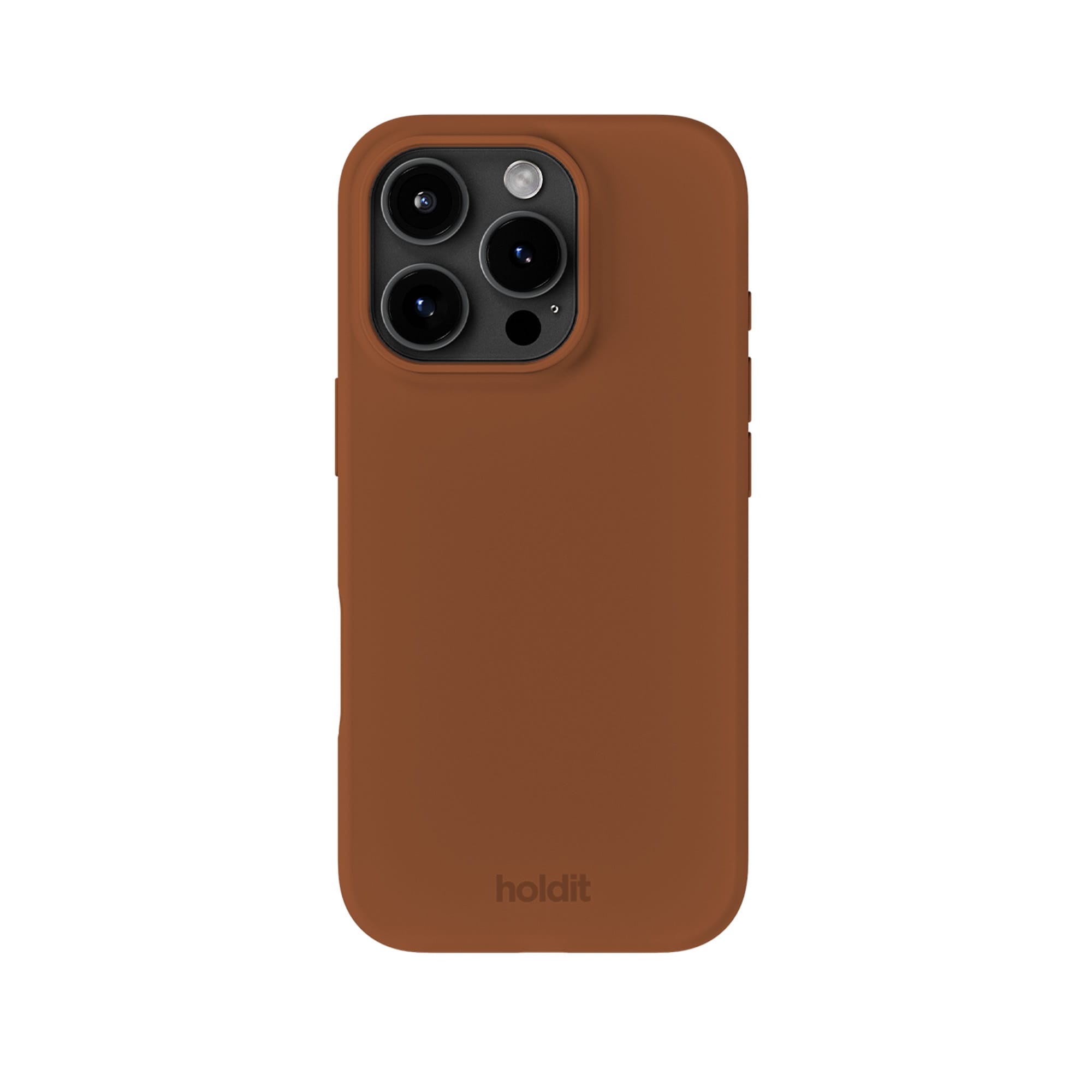 iPhone 16 Pro Silicone Case Almond Brown