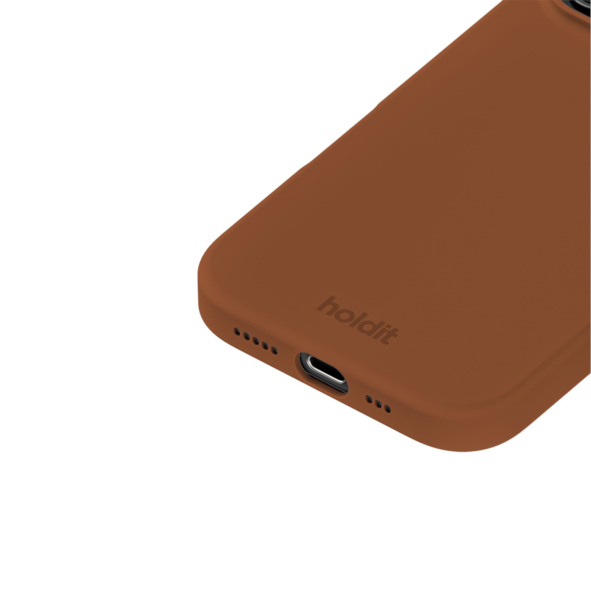iPhone 16 Pro Silicone Case Almond Brown