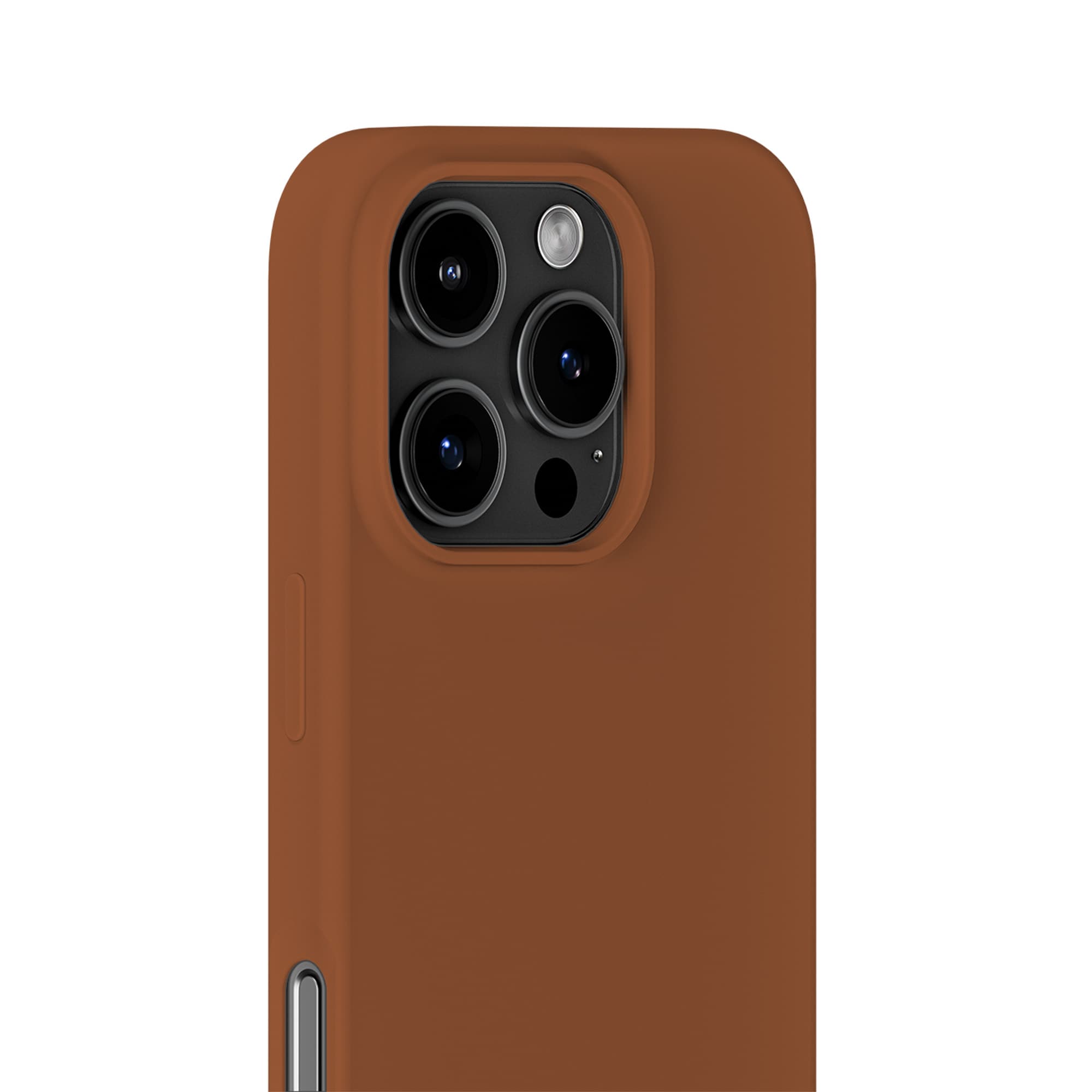 iPhone 16 Pro Silicone Case Almond Brown