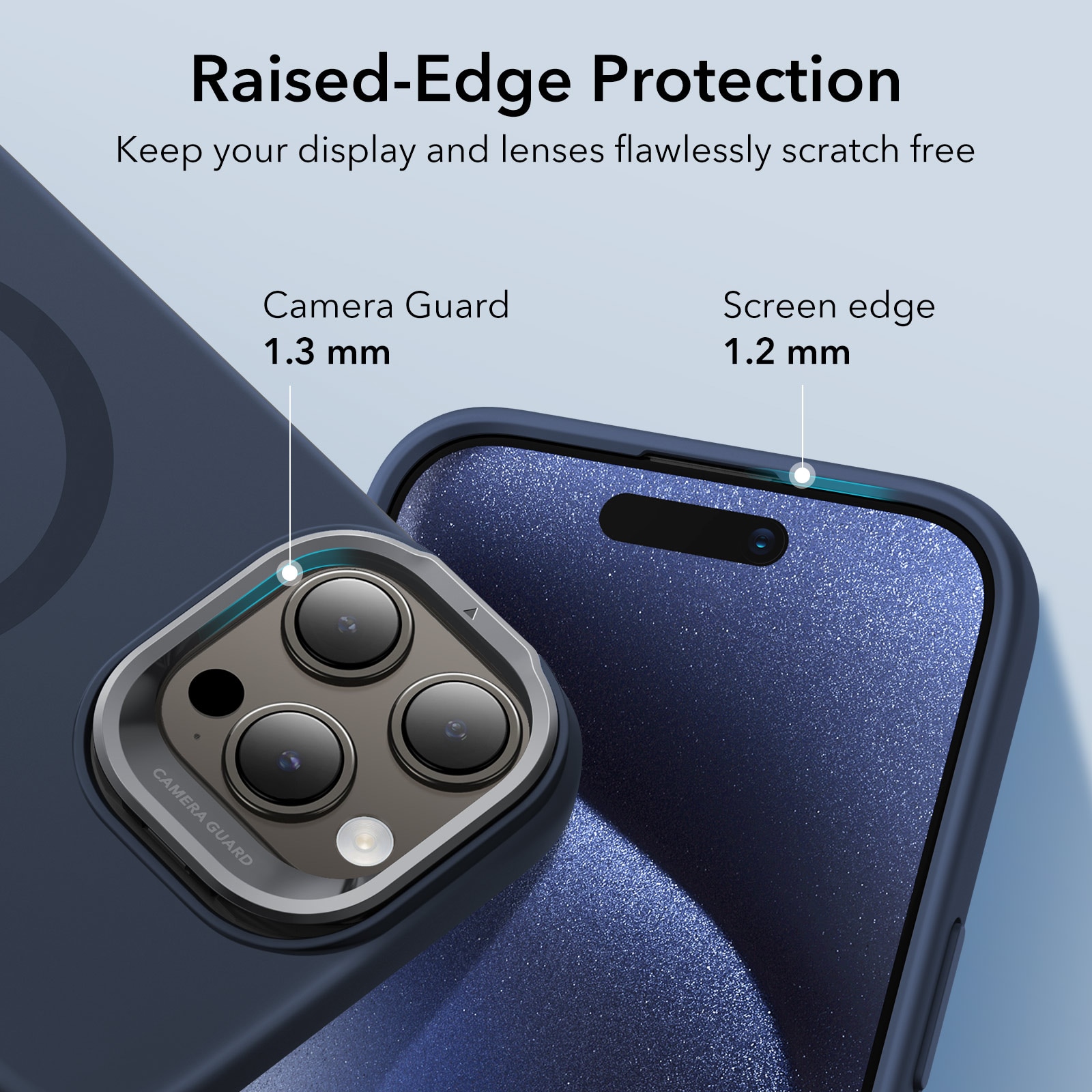 iPhone 15 Pro Max Cloud Kickstand HaloLock MagSafe Case Dark Blue