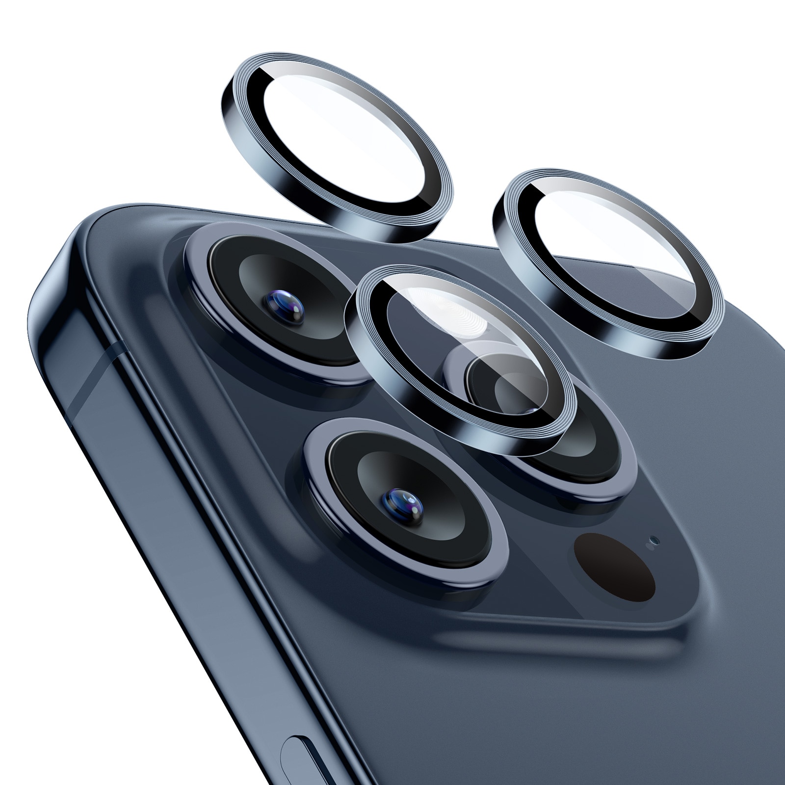 iPhone 15 Pro Max Armorite Camera Lens Protector Blue
