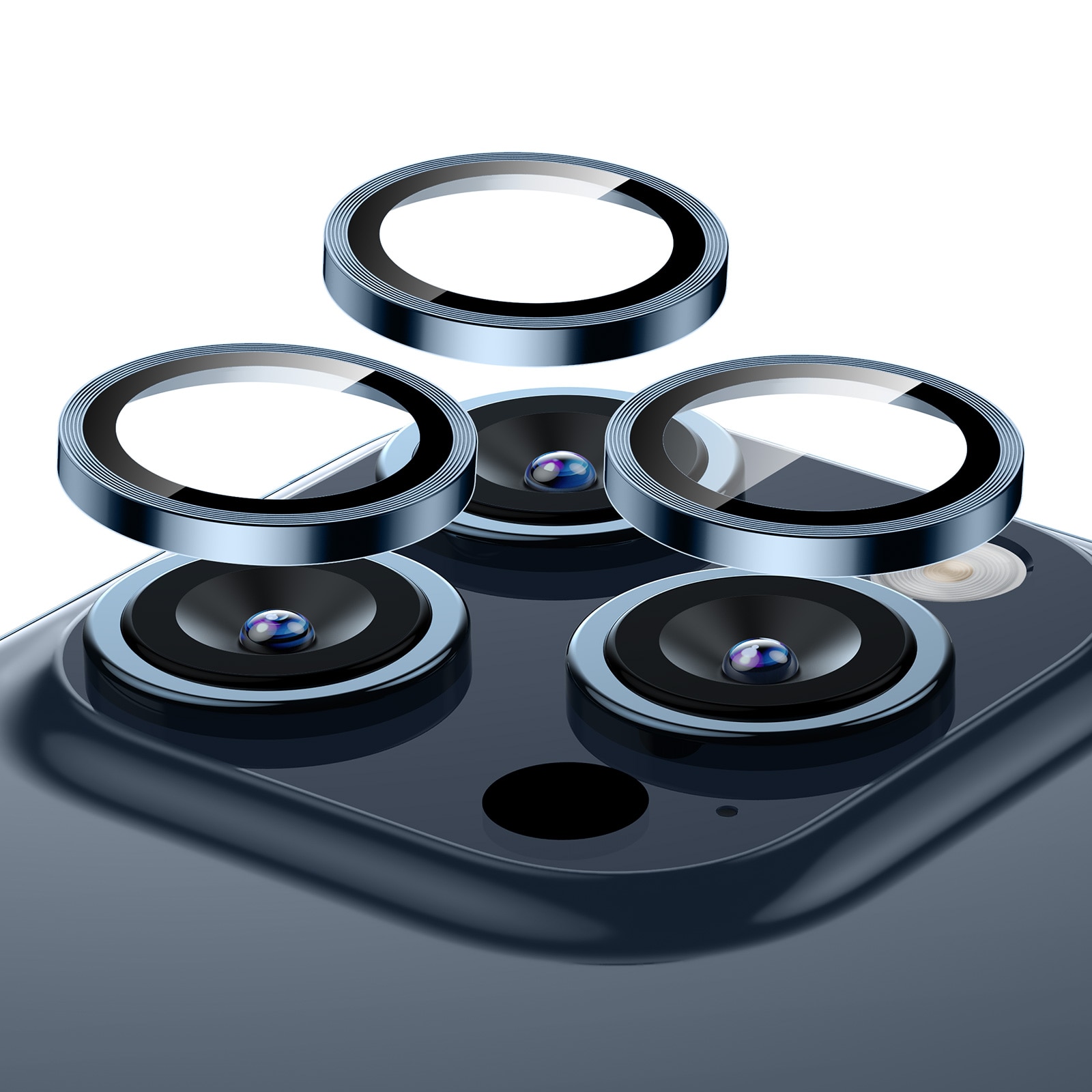 iPhone 15 Pro Max Armorite Camera Lens Protector Blue