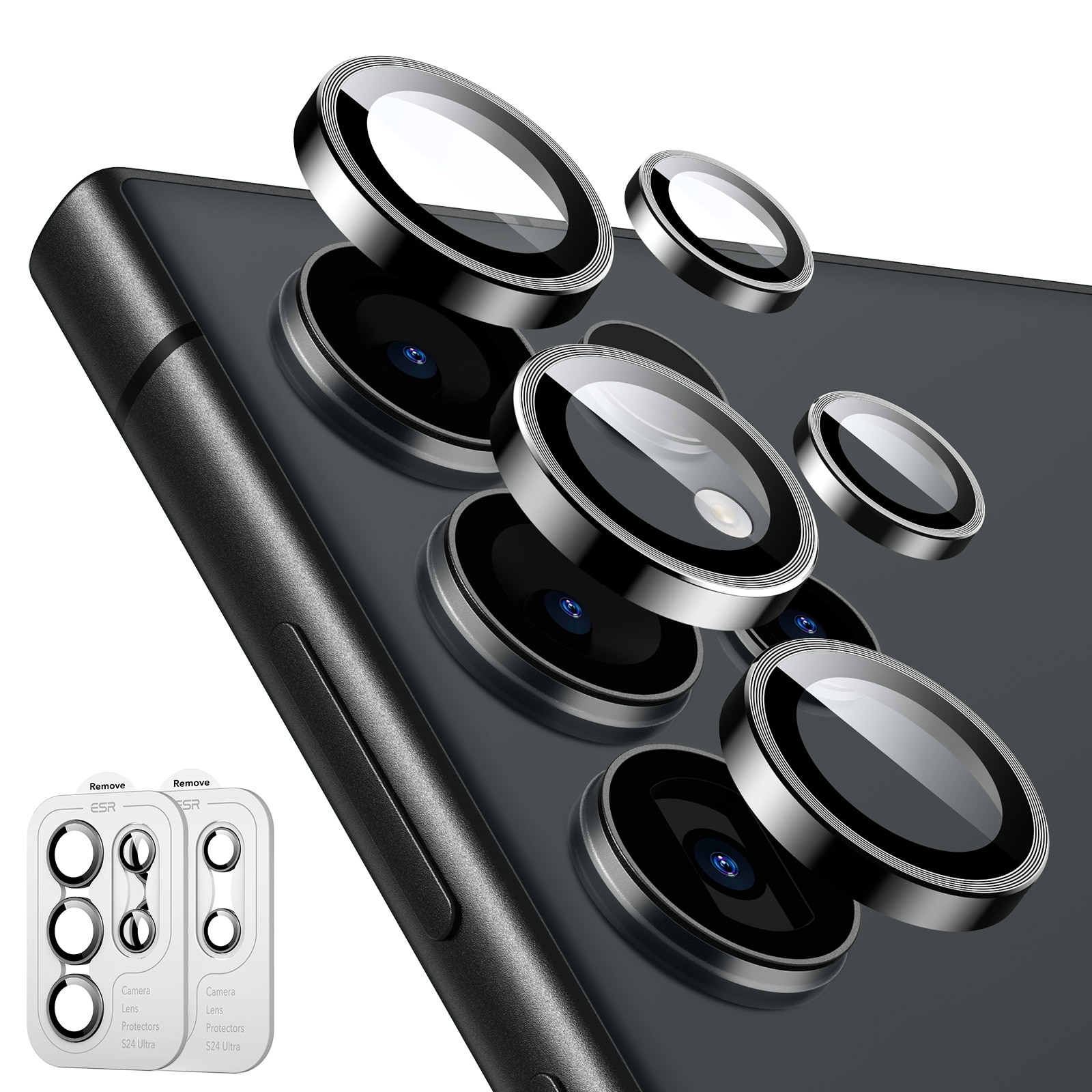 Samsung Galaxy S24 Ultra Armorite Camera Lens Protector (2-pack) Black