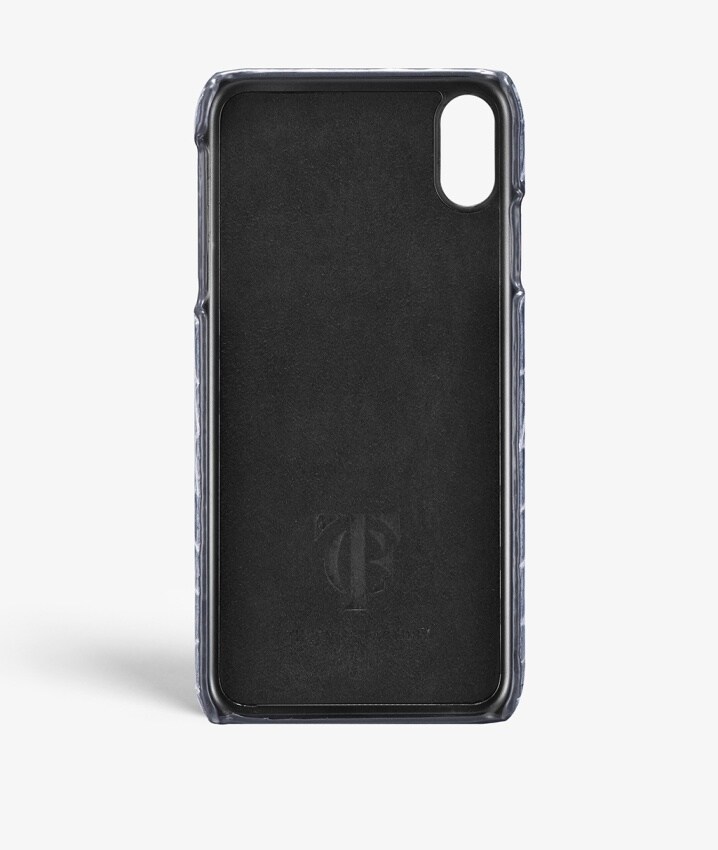 iPhone Xr Case Croco Grey