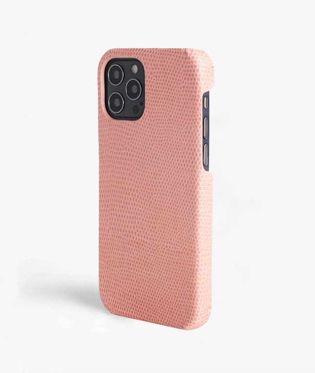 iPhone 12/iPhone 12 Pro Case Lizard Rosa Antico