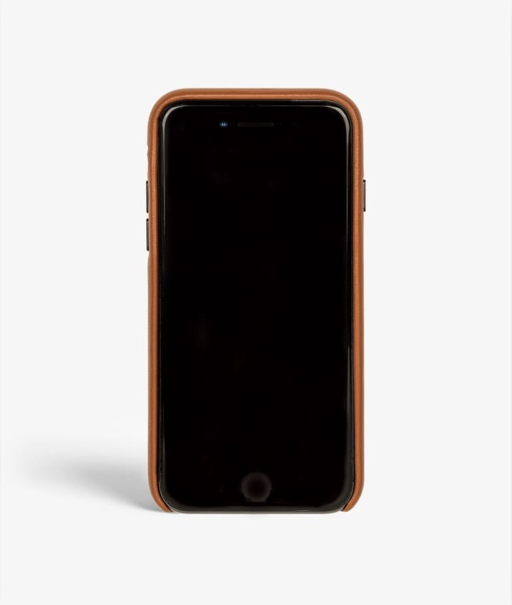 S.C iPhone 8 Wrapped Egdes Nappa Cognac