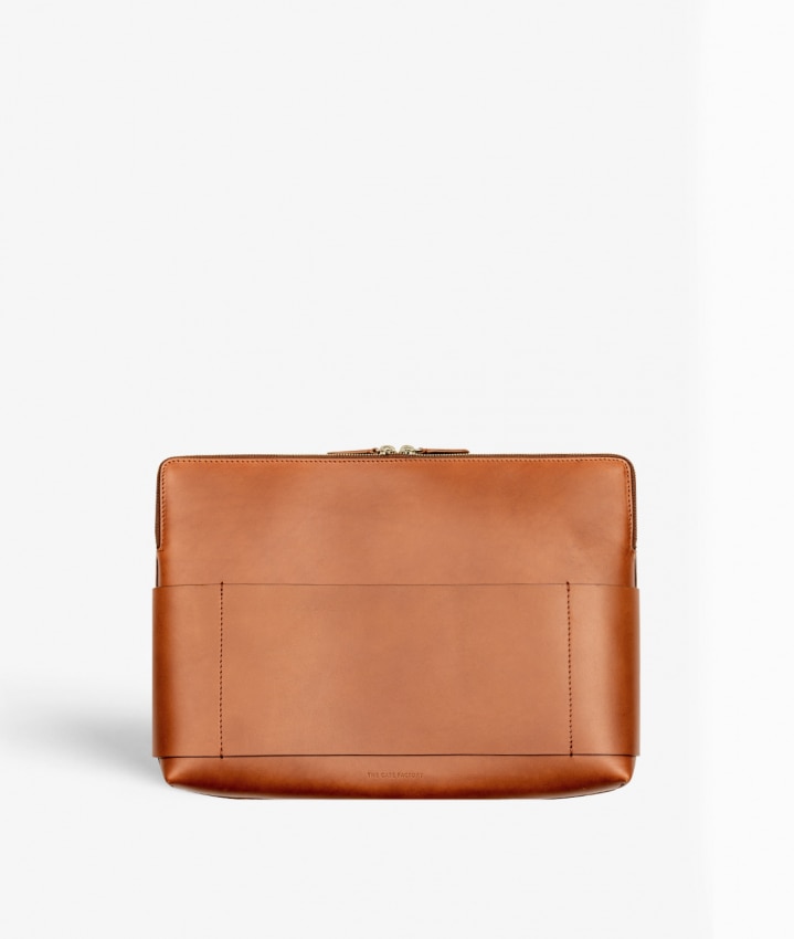 Laptop Bag 15" Snake Vegetable Tanned Brown