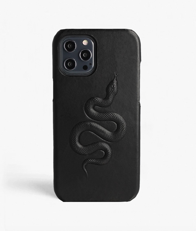 iPhone 12 Pro Max Case Snake Black