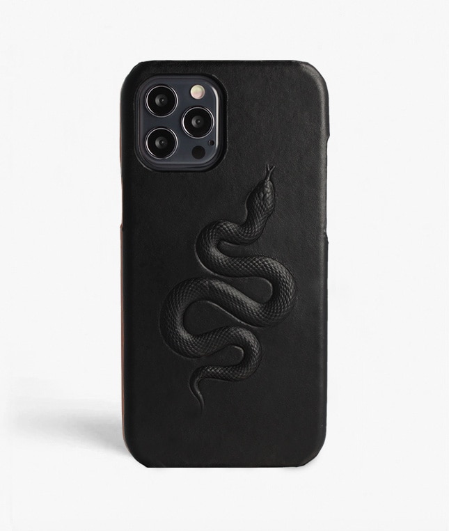 iPhone 12/iPhone 12 Pro Case Snake Black