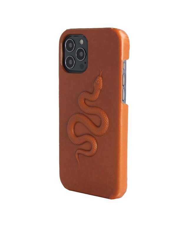 iPhone 12/iPhone 12 Pro Case Snake Brown