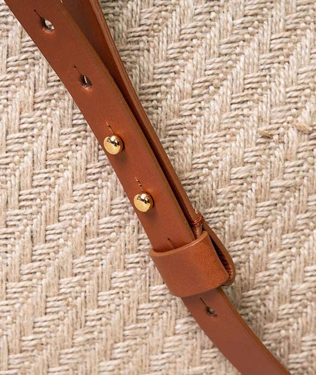Trend Bag Jute Leather Vegetable Tanned Brown