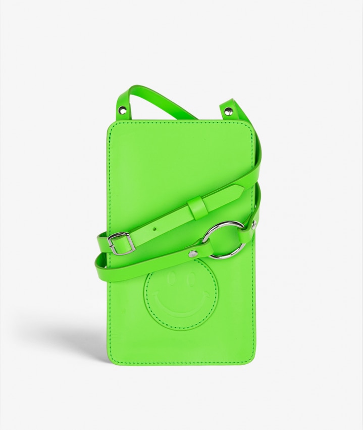 Smart Crossbody Bag Vegetable Tanned Smiley Green